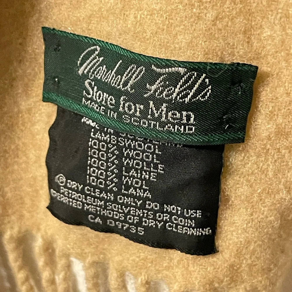 Vintage Marshall Fields 100% Wool Scarf - Picture 2 of 2